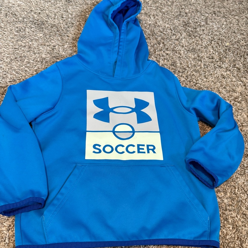 Under Armour Kids Bright Blue Soccer Hoodie